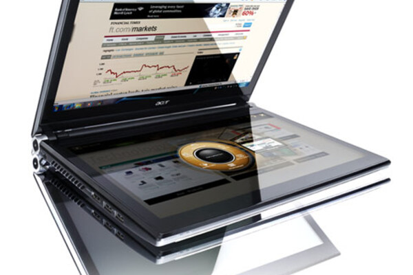 Acer notebook has dual touchscreens