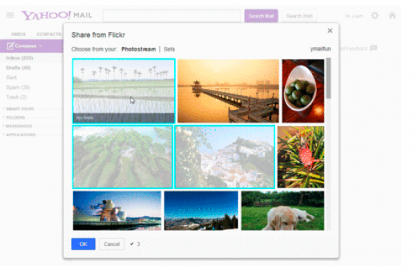 Yahoo integrates Flickr into email service