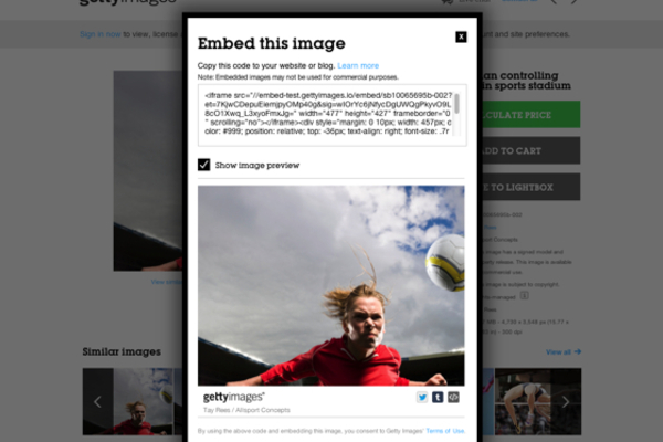 Getty Images makes millions of photos available to all, with ability to embed