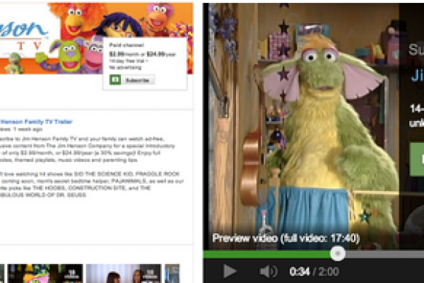 YouTube starts paid channels
