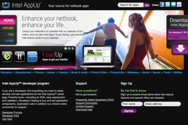 Intel launches App Store for netbooks