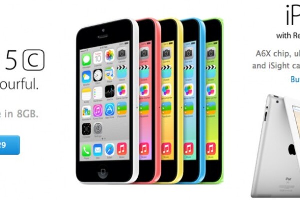 Apple releases 8GB iPhone 5C, re-releases 16GB iPad 4