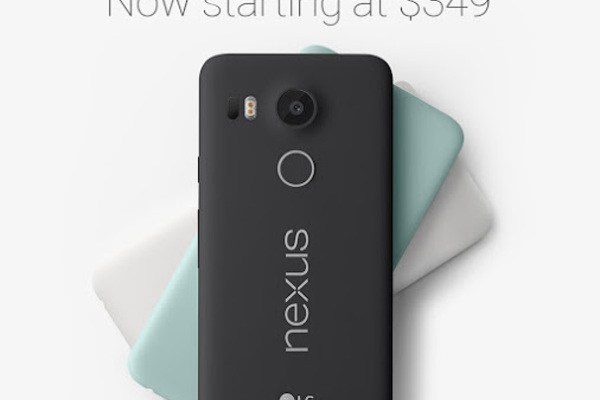 Google drops price of Nexus 5X to start at $349