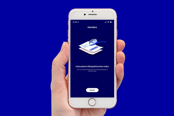 Helvetti jäätyi? Nordean tilitapahtumia voi nyt hakea