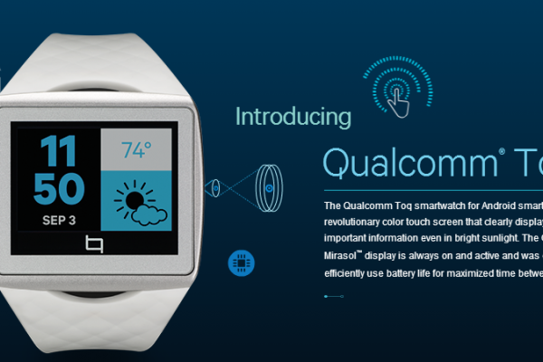 Qualcomm introduces 'Toq' smartwatch