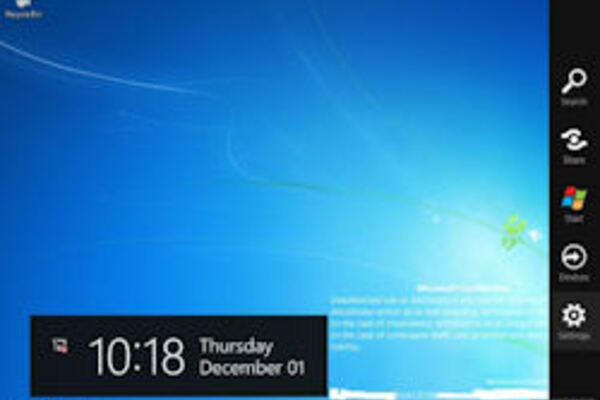 Windows 8 build leak shows Charm Bar, IE auto-update